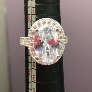 White Stone Cubic Zirconia Ring